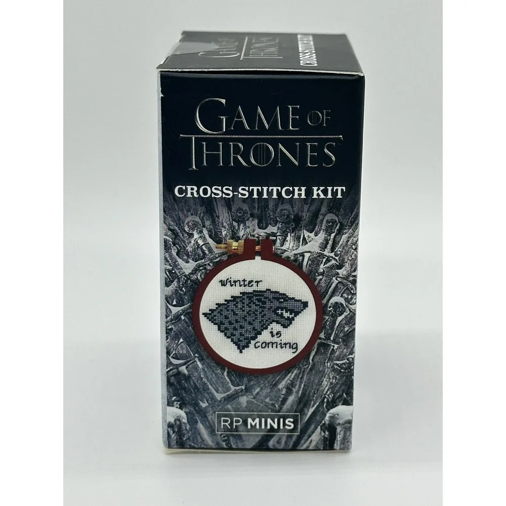 Game of Thrones Cross-Stitch Kit Gift Stocking Stuffer Fan White Elephant NIB